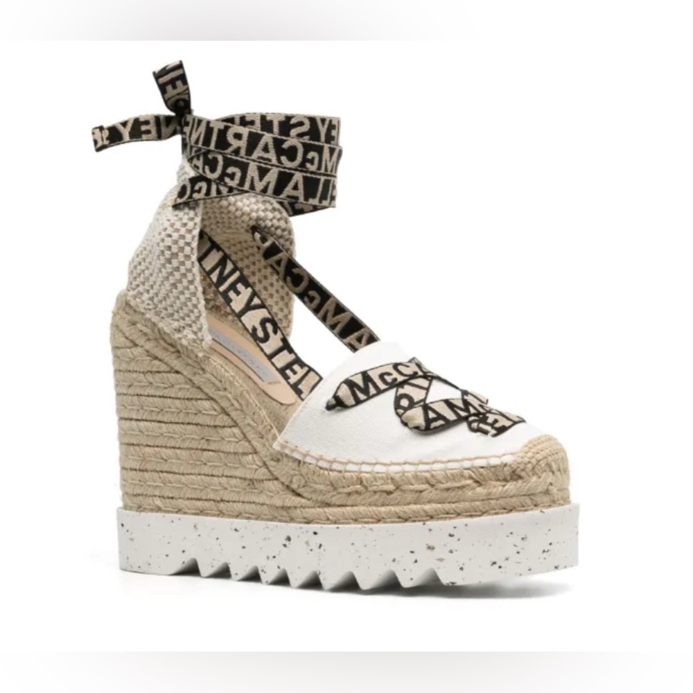 Stella McCartney Gaia 140mm Wedge Espadrilles size 40